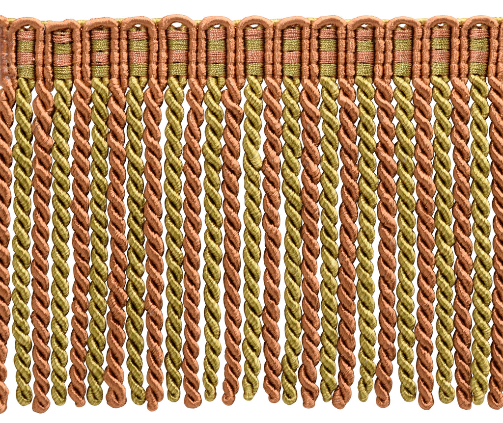 18 Yard Package / 6 Inch Long / Camel Gold Bullion Fringe Trim / Style# BFSCR6 / Color E16C / 54 Ft top / 16.5 Meters