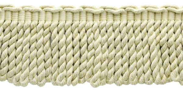 3 Inch Long Oatmeal, Pebble, Kasha Bullion Fringe Trim / Style# BFEMP3 (21927) / Color: Frost - W119 / Sold By the Yard