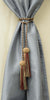 DÉCOPRO Turkish Head Double Tassel Curtain and Drapery Tieback / Holdback, 3 3/4