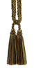 DÉCOPRO Traditional Cotton Double Tassel Curtain & Drapery Tassel Tieback, Tassel Length 5 1/2