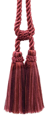 DÉCOPRO Traditional Cotton Double Tassel Curtain & Drapery Tassel Tieback, Tassel Length 5 1/2