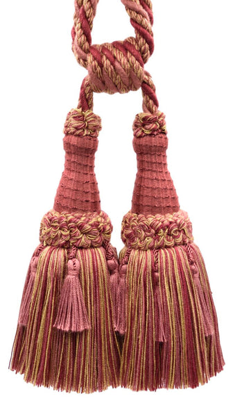 DÉCOPRO Beautifully Handcrafted Curtain & Drapery Tassel Tieback with Matte Finish, Tassel Length 6