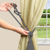 DÉCOPRO Large Beautiful Curtain & Drapery Tassel Tieback with Elegant Net Design, Tassel Length 9 1/2