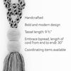 DÉCOPRO Contemporary, Modern Curtain & Drapery Tassel Tieback - Double Ball Design, Tassel Length 9 1/2