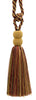 DÉCOPRO Contemporary, Modern Curtain & Drapery Tassel Tieback - Double Ball Design, Tassel Length 9 1/2