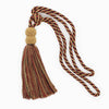 DÉCOPRO Contemporary, Modern Curtain & Drapery Tassel Tieback - Double Ball Design, Tassel Length 9 1/2