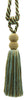 DÉCOPRO Contemporary, Modern Curtain & Drapery Tassel Tieback - Double Ball Design, Tassel Length 9 1/2