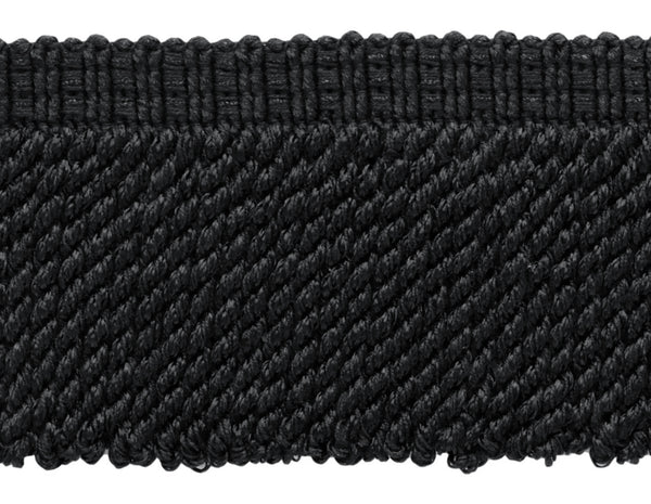 Black|3 inch Decorative Bullion Fringe|Sold by the Yard|Style#: BFV3|Color: VNT30 - Black Charcoal