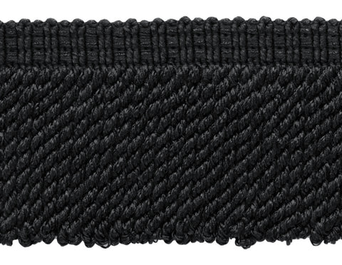 Black|3 inch Decorative Bullion Fringe|Sold by the Yard|Style#: BFV3|Color: VNT30 - Black Charcoal