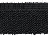 Black|3 inch Decorative Bullion Fringe|Sold by the Yard|Style#: BFV3|Color: VNT30 - Black Charcoal