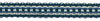 Lavish 1 inch Wide Light Blue, French Blue, White Gimp Braid Trim / Style# 0100VG / Color: Nautical - VNT24 / Sold by The Yard