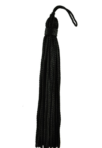 Set of 10 Black Chainette Tassel, 4 Inch Long with 1 Inch Loop, Basic Trim Collection Style# RT04 Color: K9