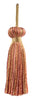 Camel Gold, Light Pink, Pumpkin, Terra Cotta Petite Multi-colored Key Tassel / 3 inches long Tassel with 1 inch loop / Princess Collection / Style# BT3 (11309) Color: Terra Cotta - PR21