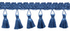 24 Yard Package / 2.5 Inch Tassel Fringe Trim / Basic Trim Collection / Style# ETFC / Color: French Blue - M45 / 72 Ft / 21.9 Meters