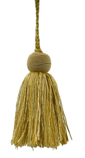 Set of 10 Decorative 4 inch Tassel / Apricot, Maize, Light Gold / Veranda Collection / Style# VTS / Color: Butter Cream - VNT26