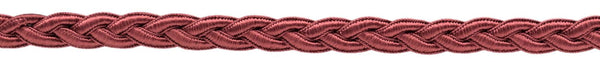 1/2 inch Braided Decorative Soutache Crimson Gimp Braid / Style# 0050SGB Color: K33 / Sold by the Yard