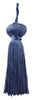 Dark Navy Blue Petite Key Tassel / 3 inches long Tassel with 1 inch loop / Style# BT3 (11309) Color: Evening Sky - J3