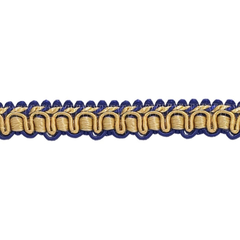 Hedonghexi Gimp Braid Trim, 0.59 Inch / 5 Yards Fabric Trim，Gold Silver  Fabric Trim，Upholstery Trim for Sewing Polyester Hand DIY Crafts Costume  Home