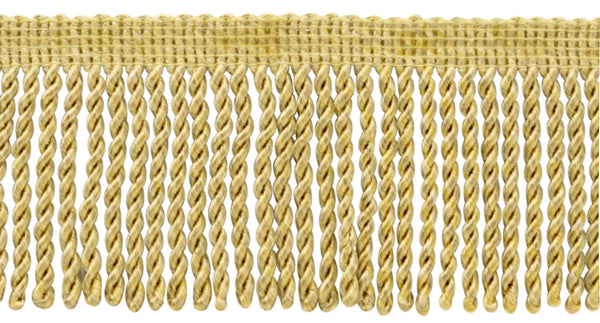 3 Inch Light Beige, Light Gold, Maize Bullion Fringe Trim / Style# EF300 (24108), Color: Honey Suckle - PR07 / Sold by the Yard