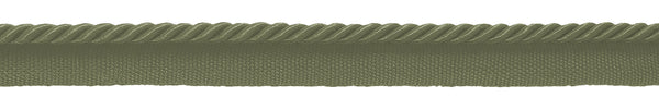 Small Beaver Green 3/16 inch Cord with Lip / Style# 0316S (21976) / Color: L80 / Sold by The Yard