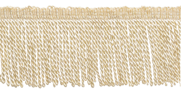 3 inch Long White Thin Bullion Fringe Trim / Style#Bft3 / Color: First Snow - A1 / Sold by The Yard