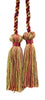 Decorative Double Tassel Curtain and Drapery Tieback / Holdback, 3