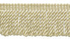 3 inch Long Ivory / Ecru Bullion Fringe Trim with Decorative Gimp Design / Basic Trim Collection / Style# BFS3-WVN (22042) Color: A2 / Sold by the Yard