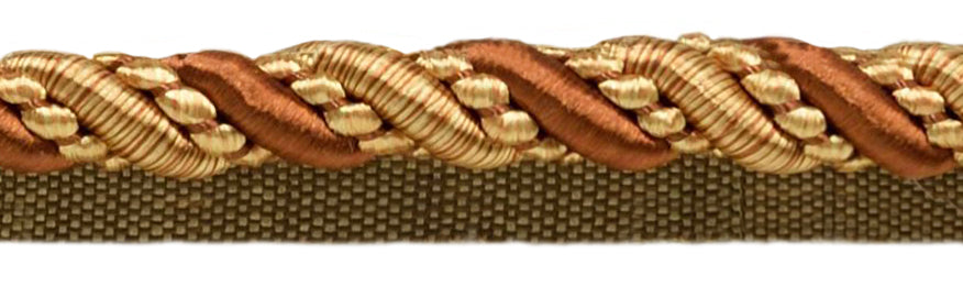 Gold Cord, 6mm Diameter Braided Trim for Soft Furnishings