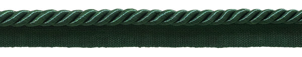 Medium 5/16 inch Basic Trim Lip Cord (Hunter Green), Sold by The Yard , Style# 0516S Color: HUNTER GREEN - G10