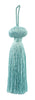 Light Aqua Blue Petite Key Tassel / 3 inches long Tassel with 1 inch loop / Style# BT3 (11309) Color: Ocean Blue - M17