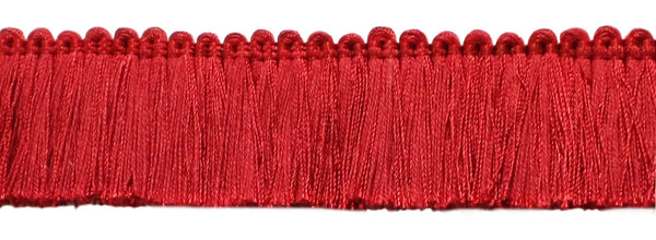 27 Yard Value Pack / 1 3/4 inch Basic Trim Solid ColorÂ Brush Fringe / Style# 0175SB, Color: Red - E13 (81 Ft / 24.7M)