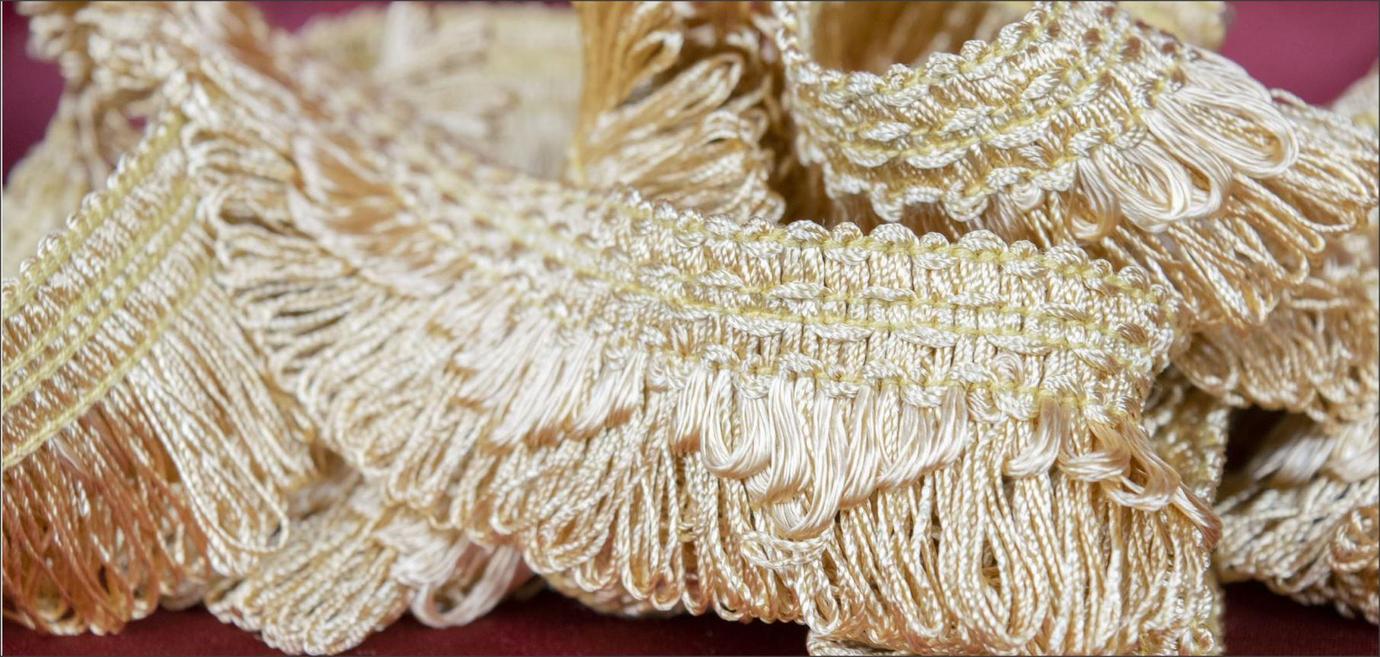 How to Make Beaded Fringes & Edges : Looped Fringe Trim: Attaching 1st Loop  